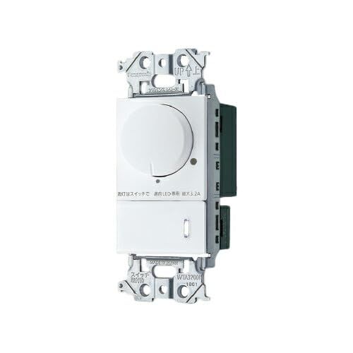 新品 パナソニック(Panasonic) アドバンスシリーズ LED 埋込逆位相調光スイッチC[ほたるスイッチC][適合LED専用3.2A][ロータリー式][下限照度設定機能付][ネームなし][マットホワイト] WTA575831WK