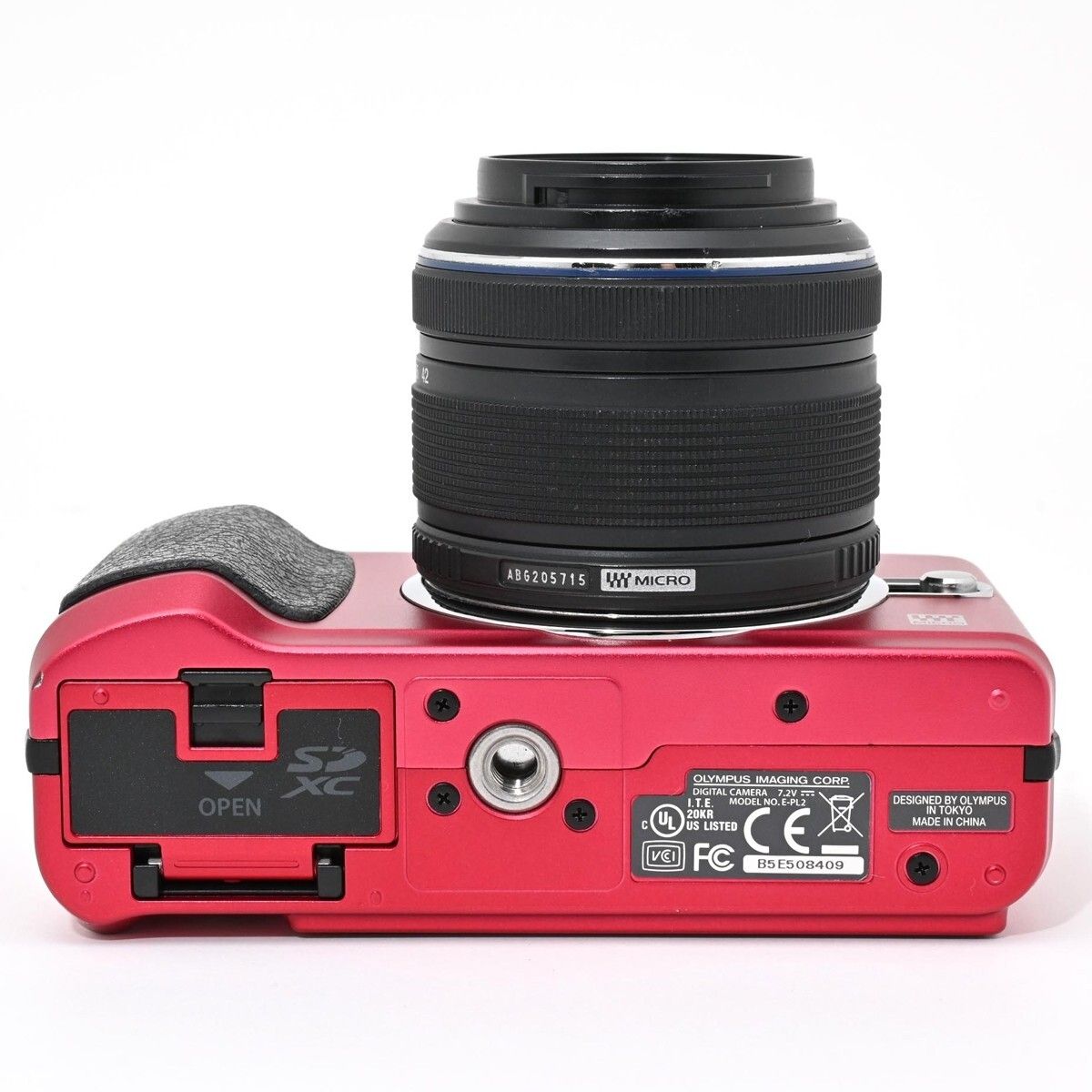 1276＜良品＞ OLYMPUS ミラーレス一眼 E PL2 レンズキット レッド E 