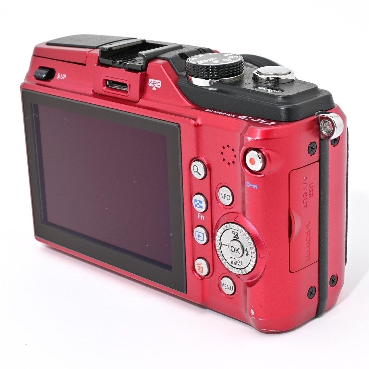 1276＜良品＞ OLYMPUS ミラーレス一眼 E PL2 レンズキット レッド E 
