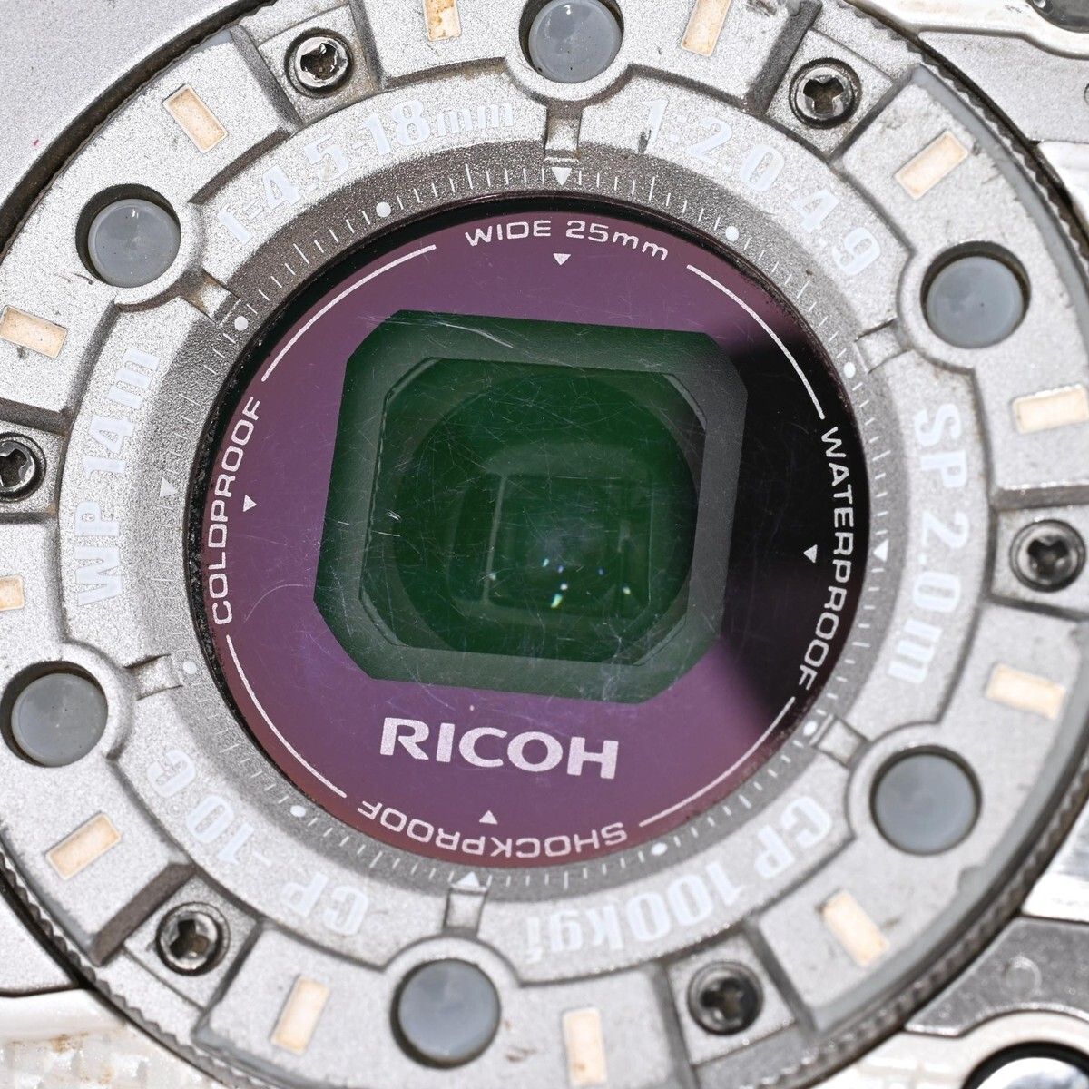 1318＜並品＞ RICOH 防水デジタルカメラ RICOH WG 4 シルバー RICOH WG 