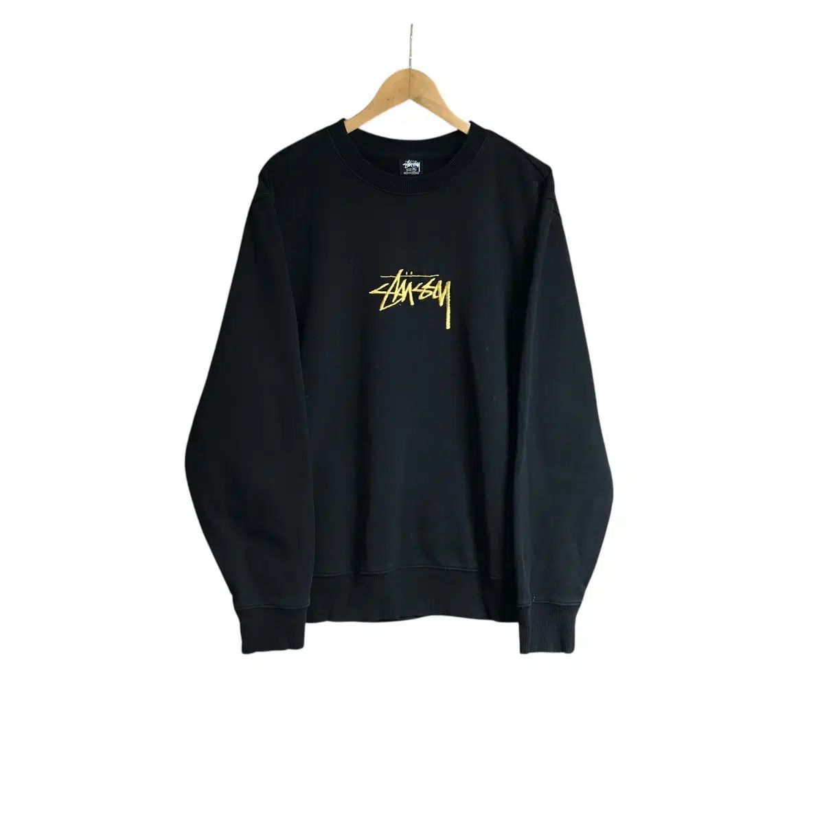 STUSSY 中ロゴ 黒 スウェットシャツ スウェット Stussy ステューシー 