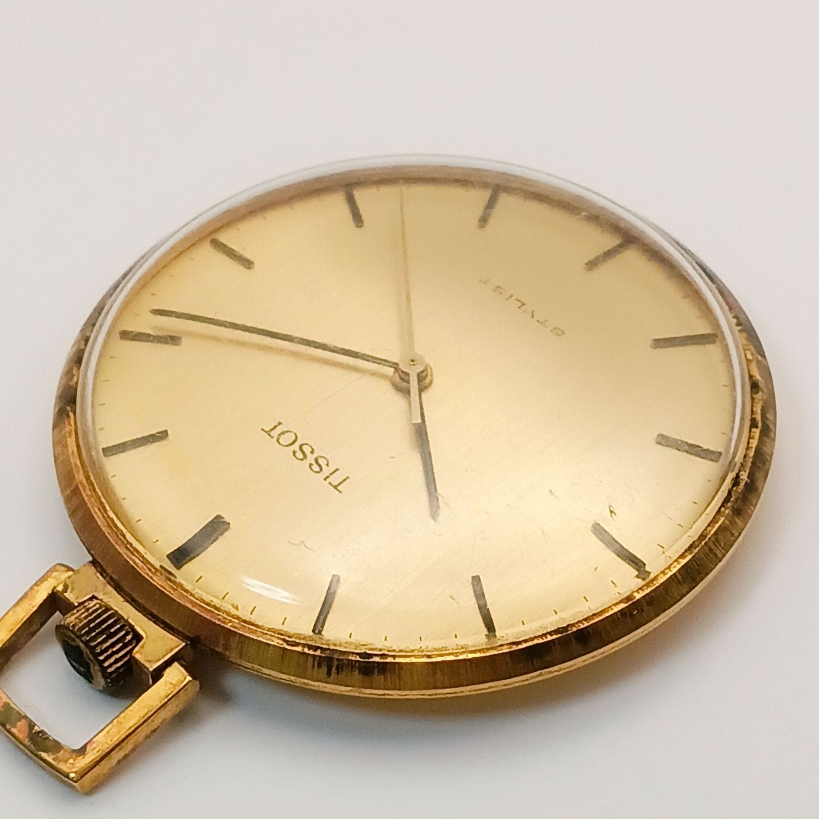 稼働 良品】0325-1 TISSOT STYLIST ティソ スタイリスト 懐中時計 手 