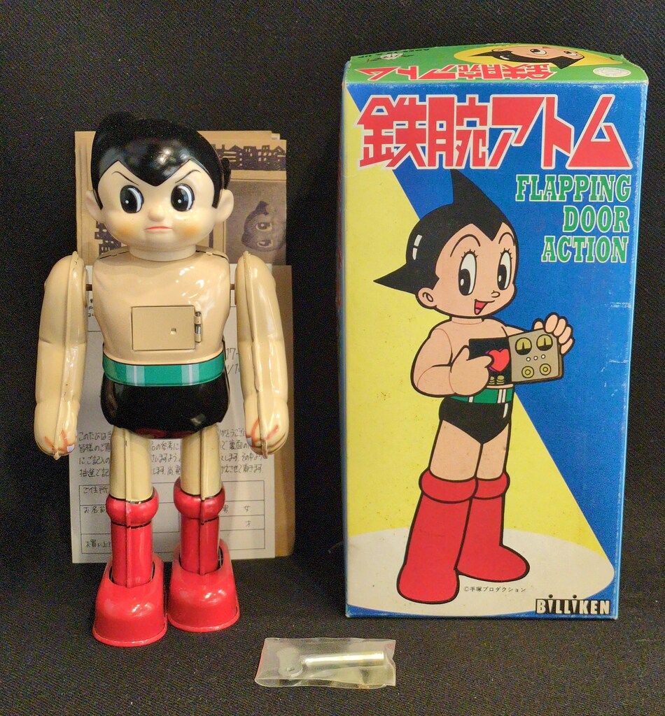 ビリケン商会 ゼンマイ歩行ブリキ 鉄腕アトム フラッピングドア 97年 ビリケン商会 ゼンマイ歩行ブリキ 鉄腕アトム フラッピングドア 97年