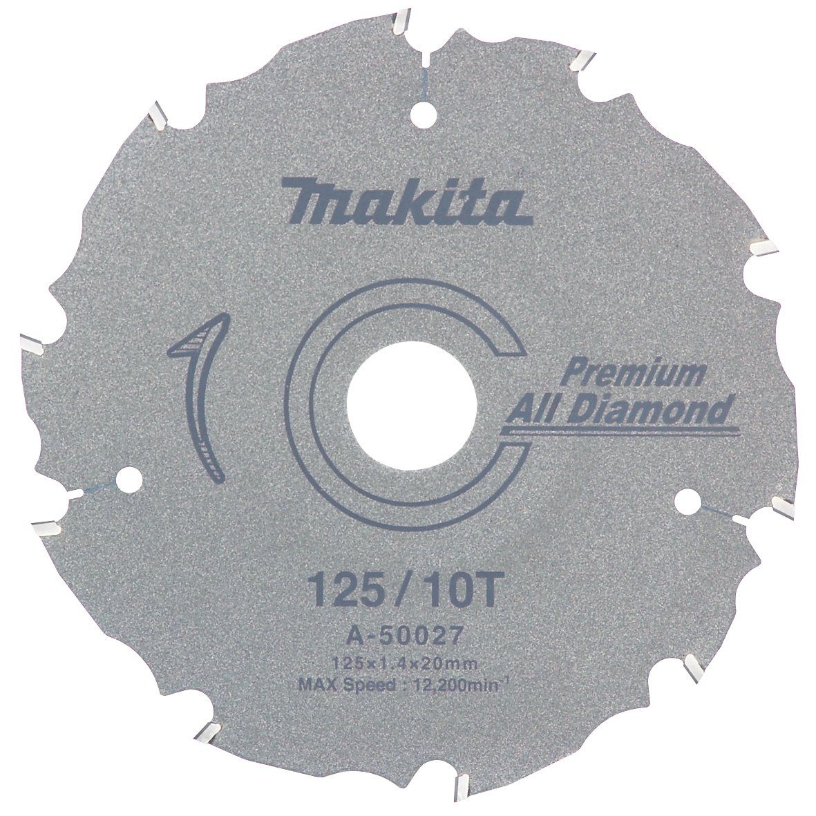 マキタ(Makita) プレミアムオールダイヤチップソー 外径125mm 刃数10T A-50027 [外径125mm 刃数10T]