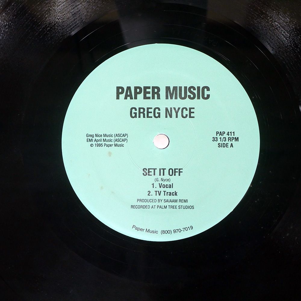 米 US盤 GREG NICE/SET IT OFF/PAPER MUSIC PAP411 12 - メルカリ