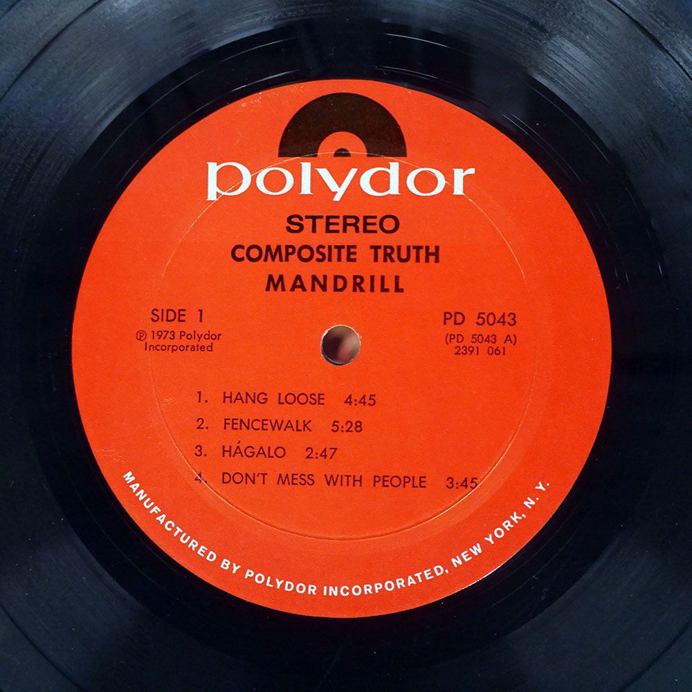 米 US盤 MANDRILL/COMPOSITE TRUTH/POLYDOR PD5043 LP - メルカリ 米 US盤 MANDRILL/COMPOSITE TRUTH/POLYDOR PD5043 LP - メルカリ