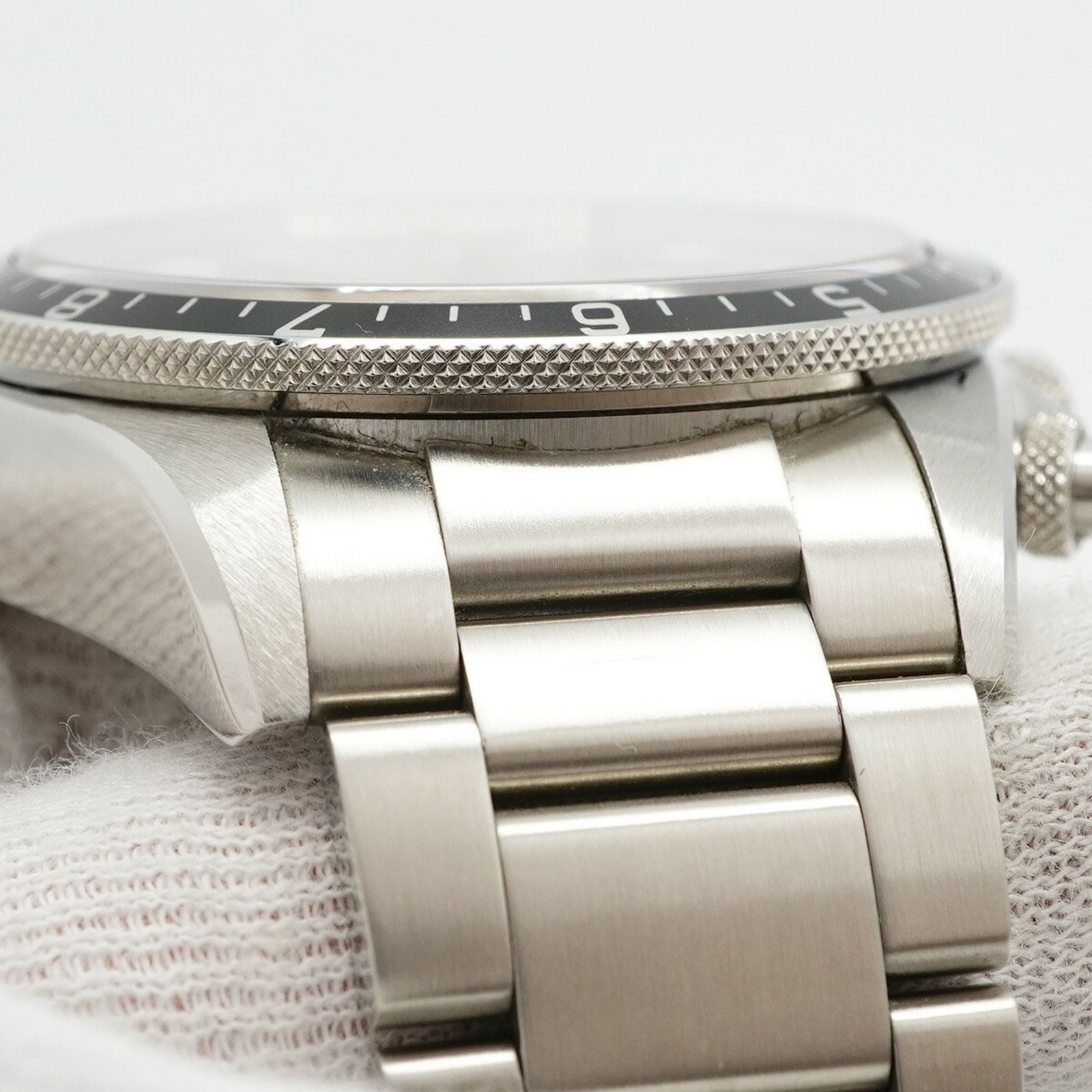  チュードル ヘリテージ クロノ 70330N 黒文字盤腕時計 メンズ フィット感 自動巻き時計 腕時計(アナログ)