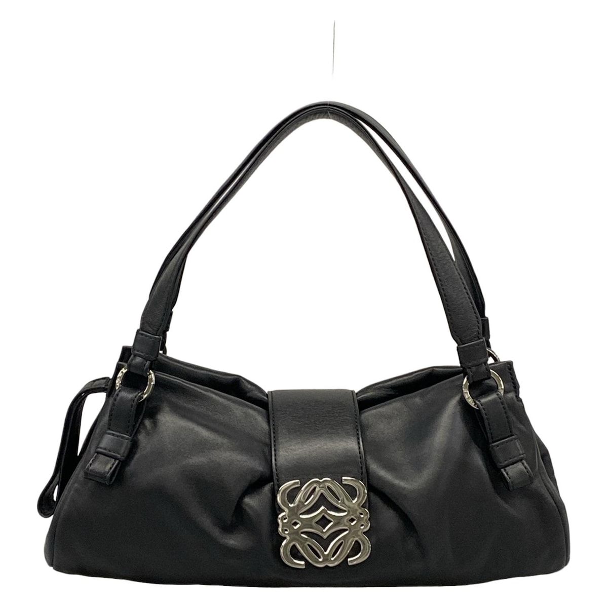 LOEWE(ロエベ) ハンドバッグ美品 アナグラム 黒 ミニバッグ LOEWE(ロエベ) ハンドバッグ美品 アナグラム 黒 ミニバッグ