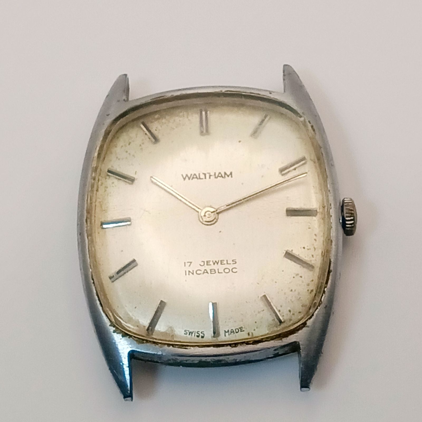 稼働 良品】WALTHAM INCABLOC ウォルサム インカブロック メンズ腕時計 