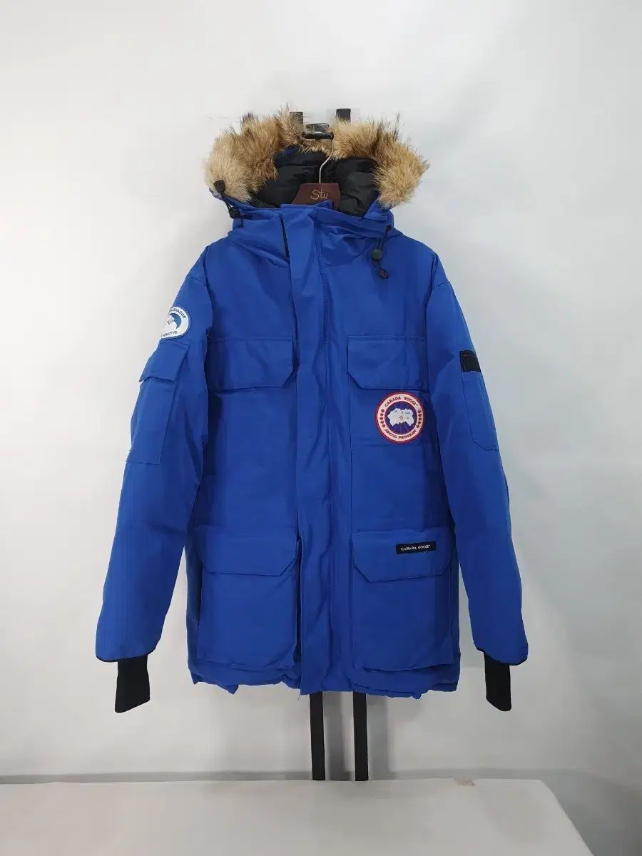 【美品】カナダグース エクスペディションパーカ PBIブルー 2XS 国内正規品 Canada Goose(カナダグース) ダウン PBI エクスペディション ダウン