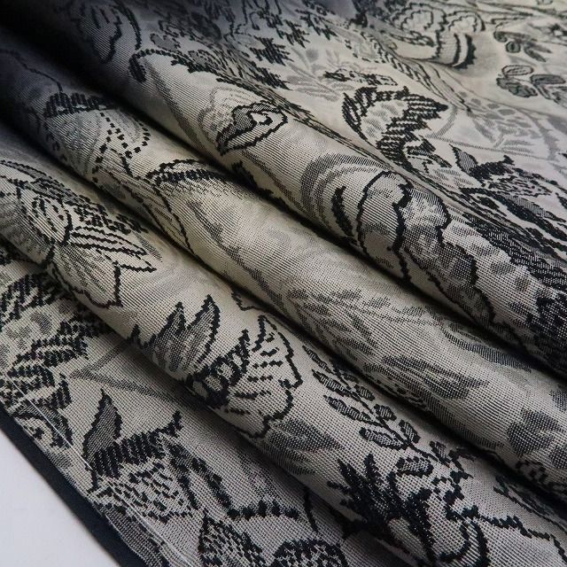 ❁tomihisa❁新品 更紗 縦暈し 着物 正絹 仕付け糸付 トール ❁tomihisa❁新品 更紗 縦暈し 着物 正絹 仕付け糸付 トール