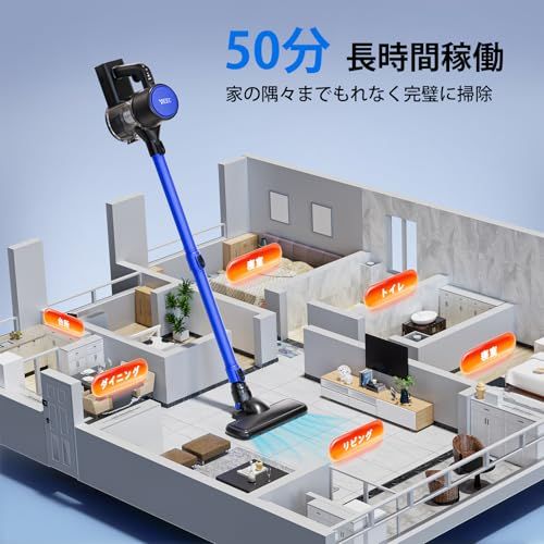 新品】掃除機 コードレス【2025業界初！衝撃の45000pa超強力吸引&革命