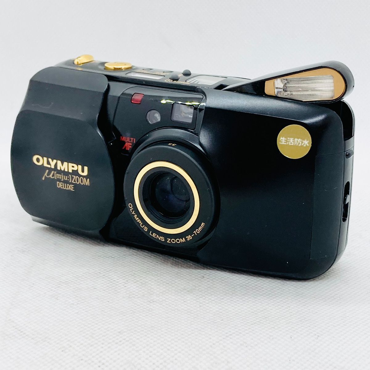 OLYMPUS μ ZOOM DELUXE ブラック&ゴールド オリンパス OLYMPUS オリンパス μ[mju:] ZOOM DELUXE ブラック コンパクトカメラ