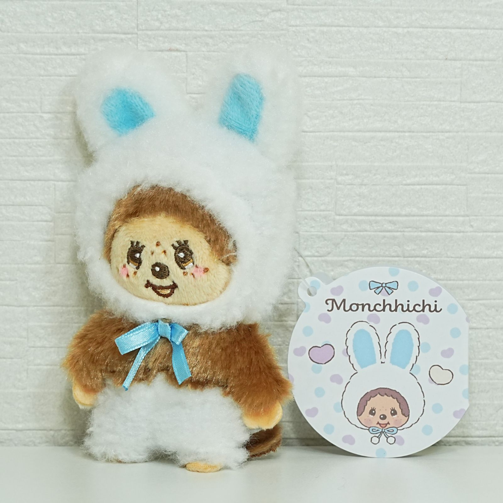 NI] モンチッチ うさぎさんマスコット キーホルダー monchhichi