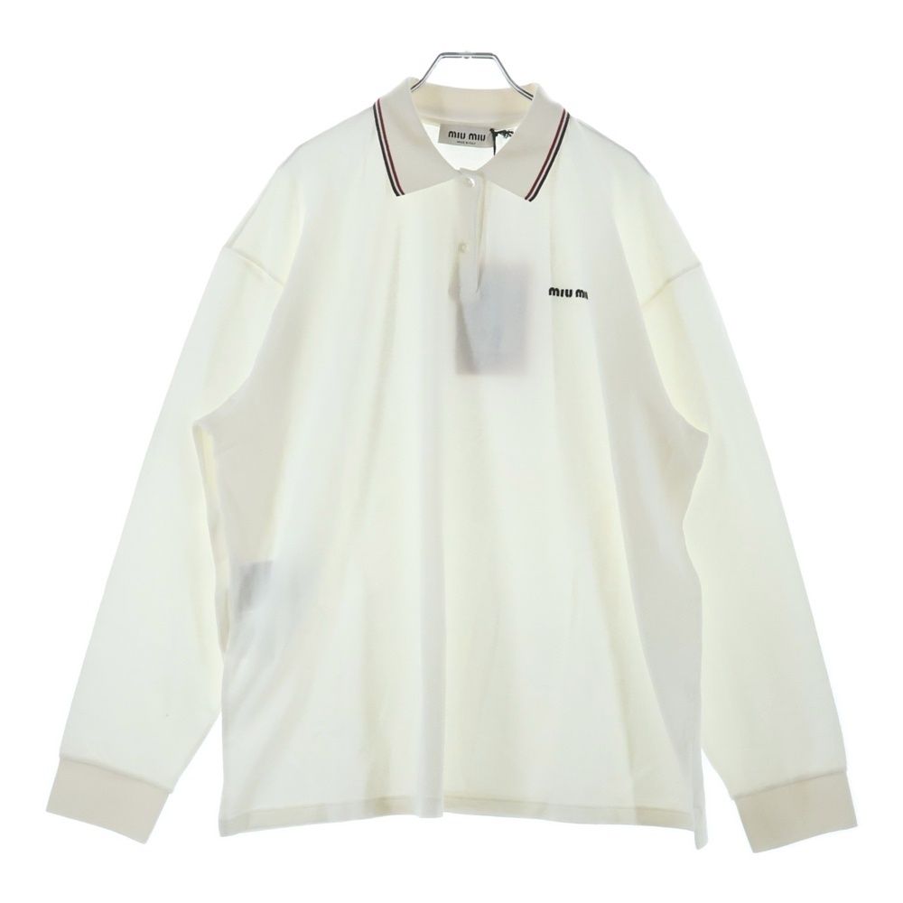 miumiu (ミュウミュウ) 24SS COTTON LOGO POLO L/S コットンピケ 長袖