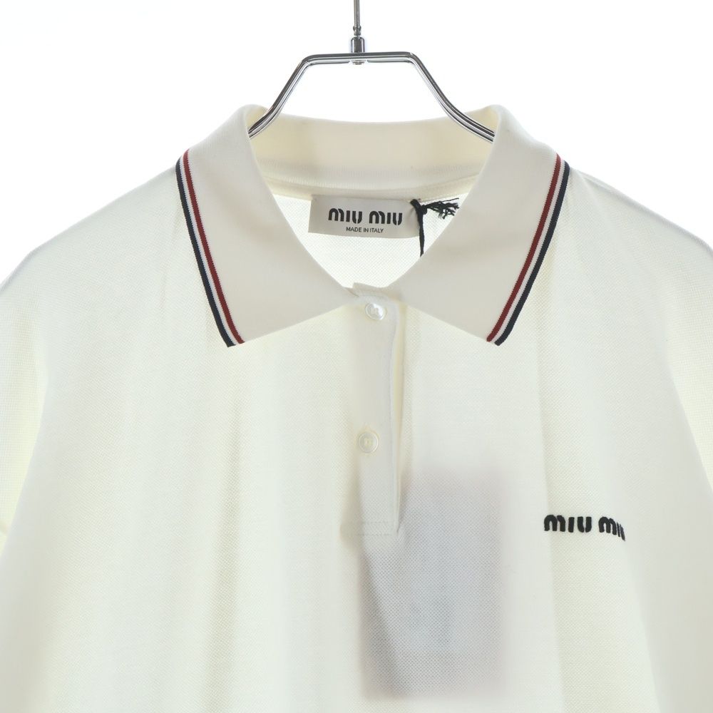 miumiu (ミュウミュウ) 24SS COTTON LOGO POLO L/S コットンピケ 長袖