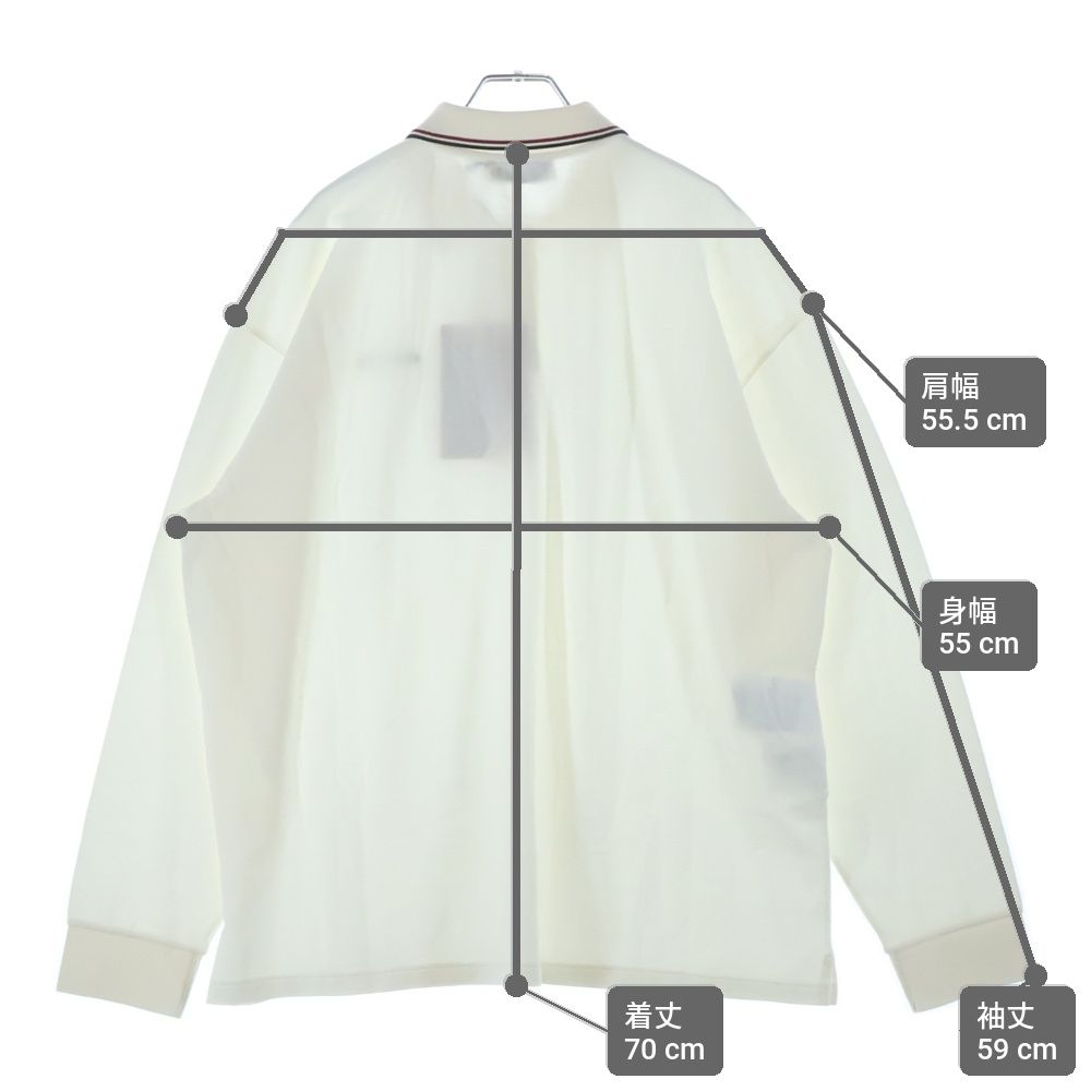 メルカリ市限定値下げ！！　miumiu 24ss ポロシャツ s miumiu (ミュウミュウ) 24SS COTTON LOGO POLO L/S コットンピケ 長袖