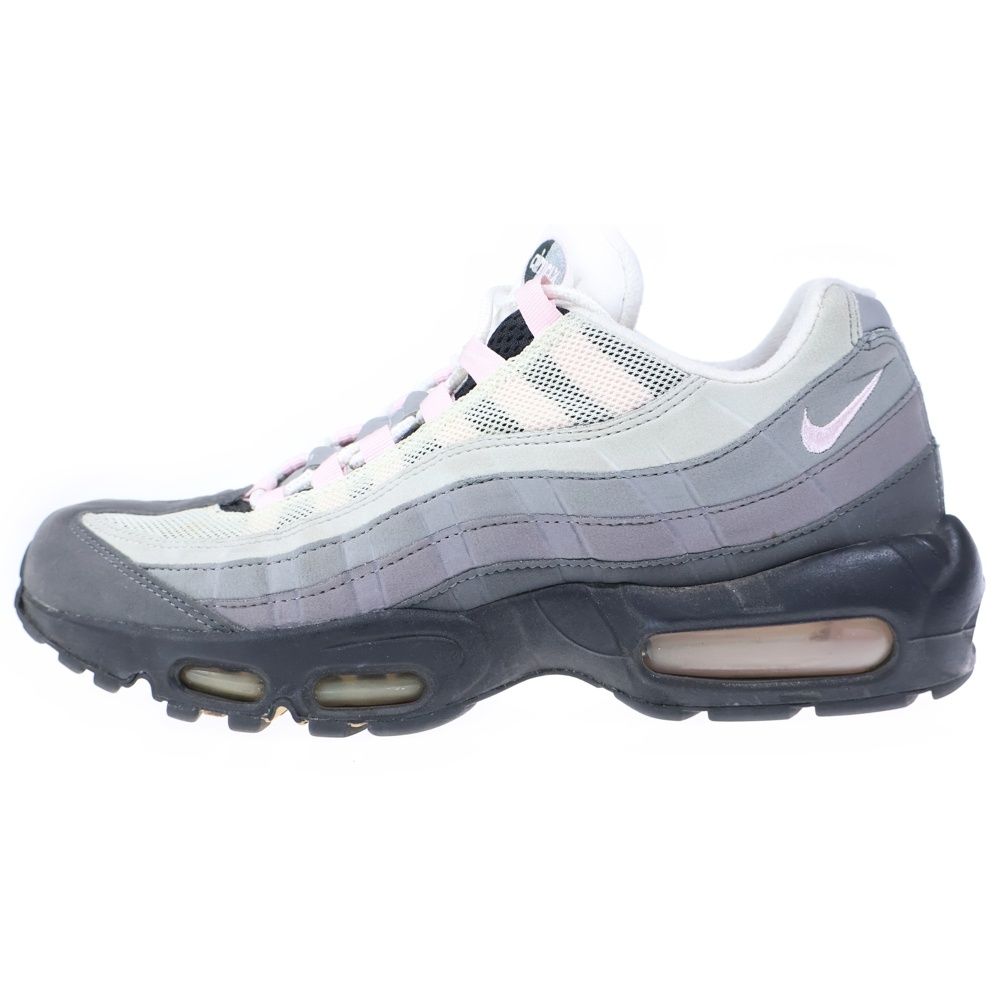 NIKE (ナイキ) AIR MAX 95 GUNSMOKE PINK FOAM CJ0588-001 エアマックス95 ガンスモークピンク ローカットスニーカー ホワイト/グレー/ピンク US9/27cm