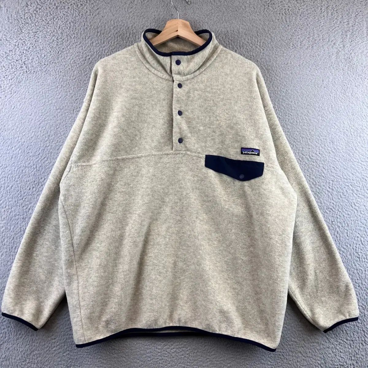 13FW パタゴニア シンチラ スナップ-T オートミール/ネイビー メキシコ