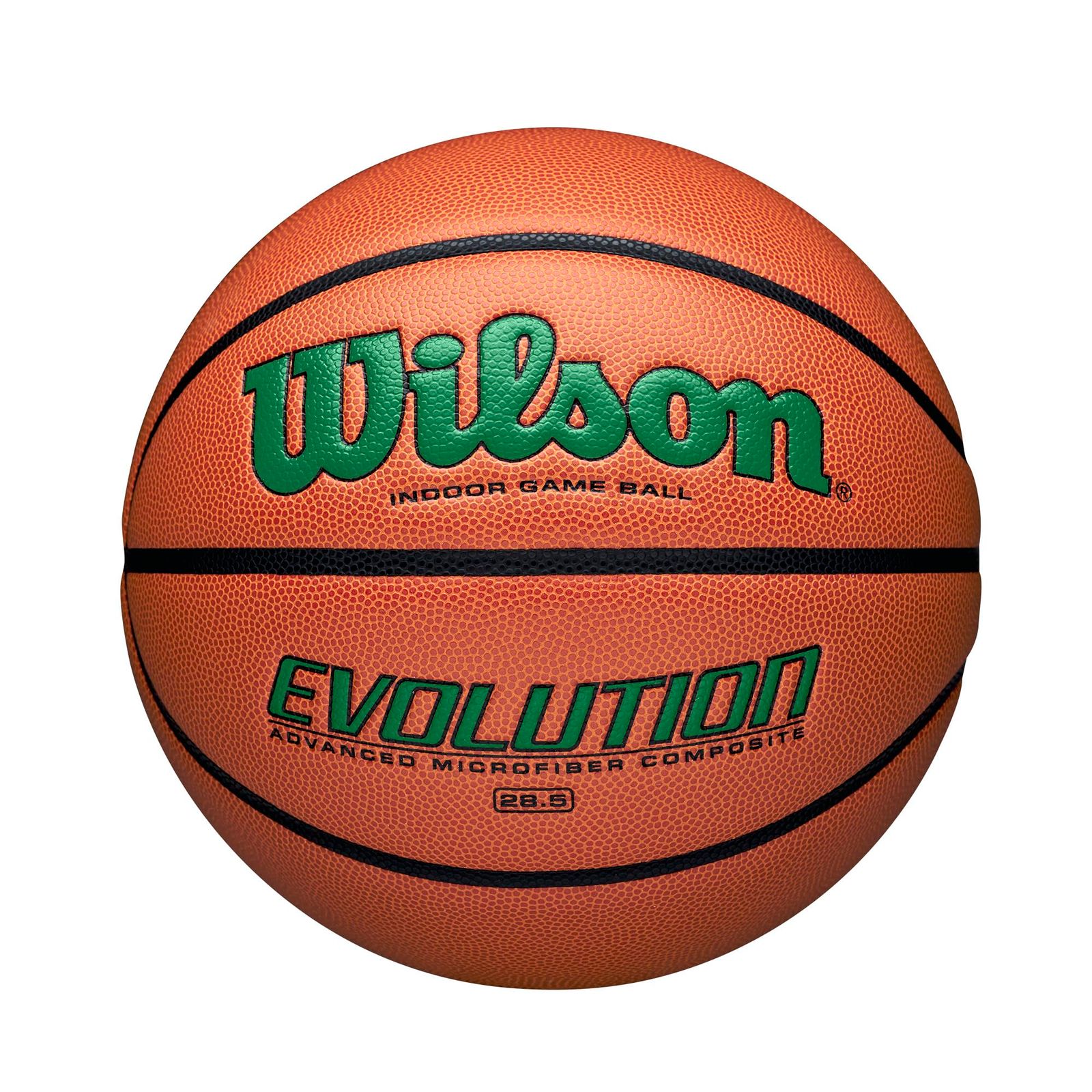 新品 Wilson(ウイルソン) バスケットボール EVOLUTION (エボリューション) WTB0595XB0601 インドア用 6号/ 直径約23.2cm オレンジ/グリーン