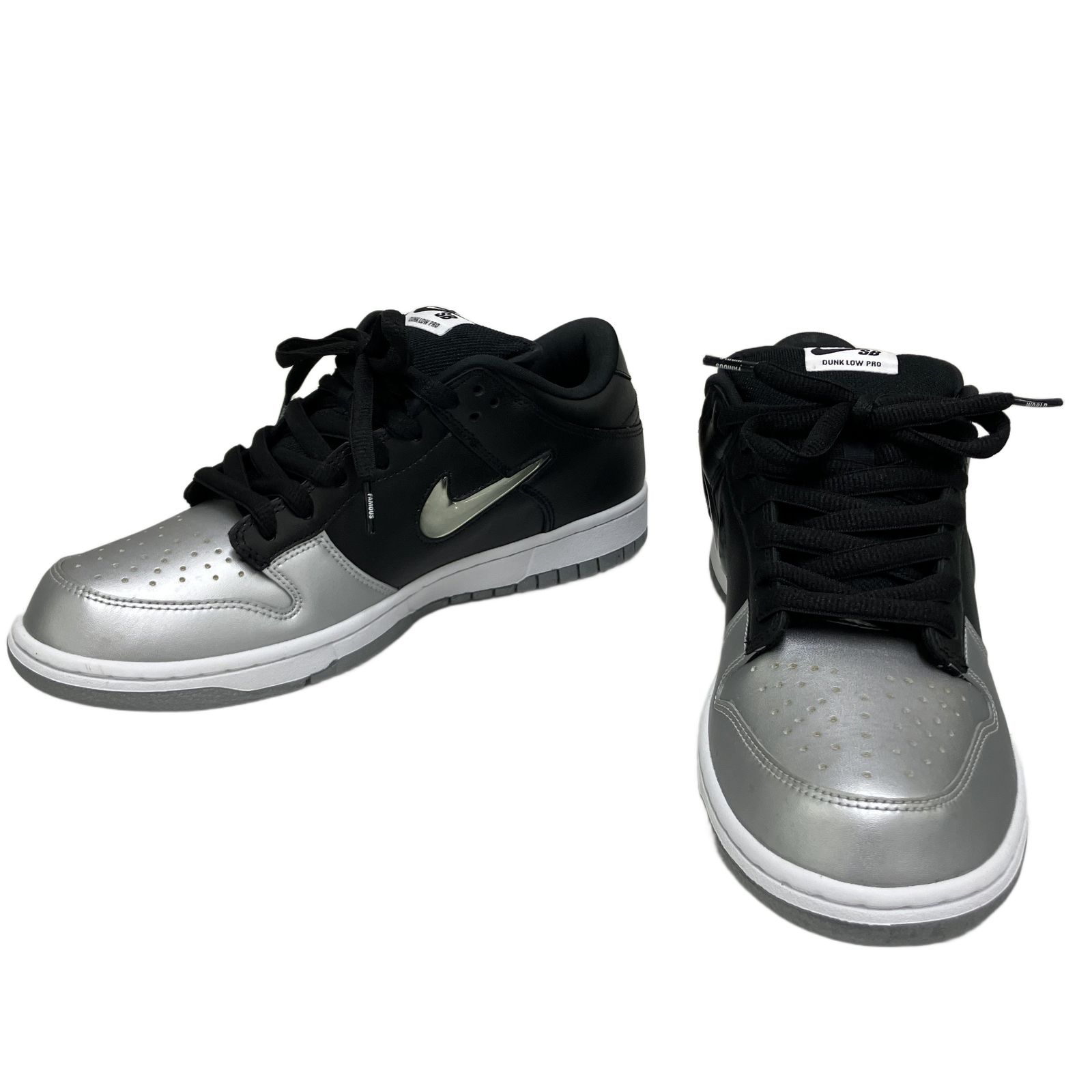 NIKE SB DUNK LOW OG QS SUPREME METALLIC SILVER/BLACK CK3480-001 