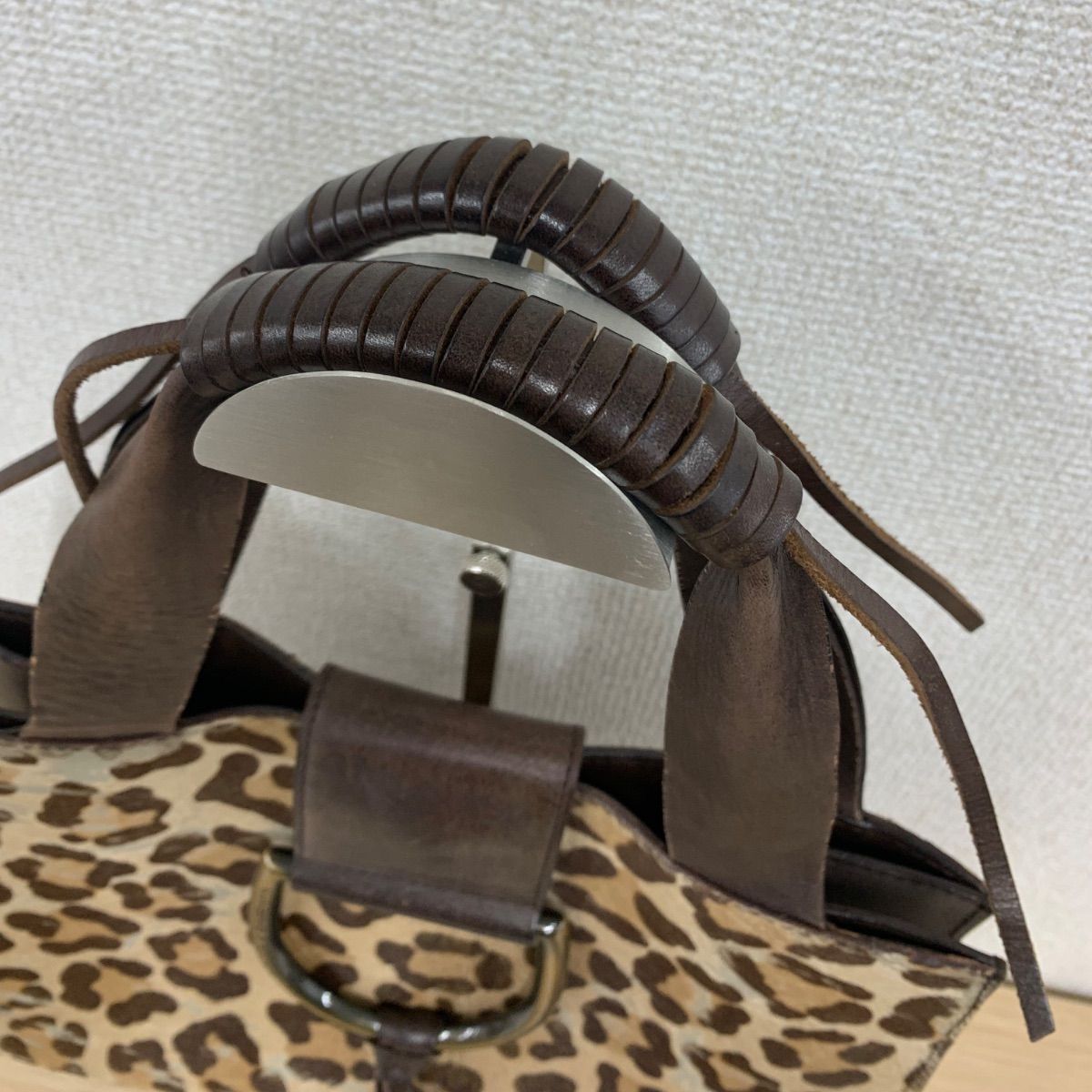 1 DOLCE&GABBANA ドルチェ&ガッバーナ ハラコバッグ 豹柄 レオパード 