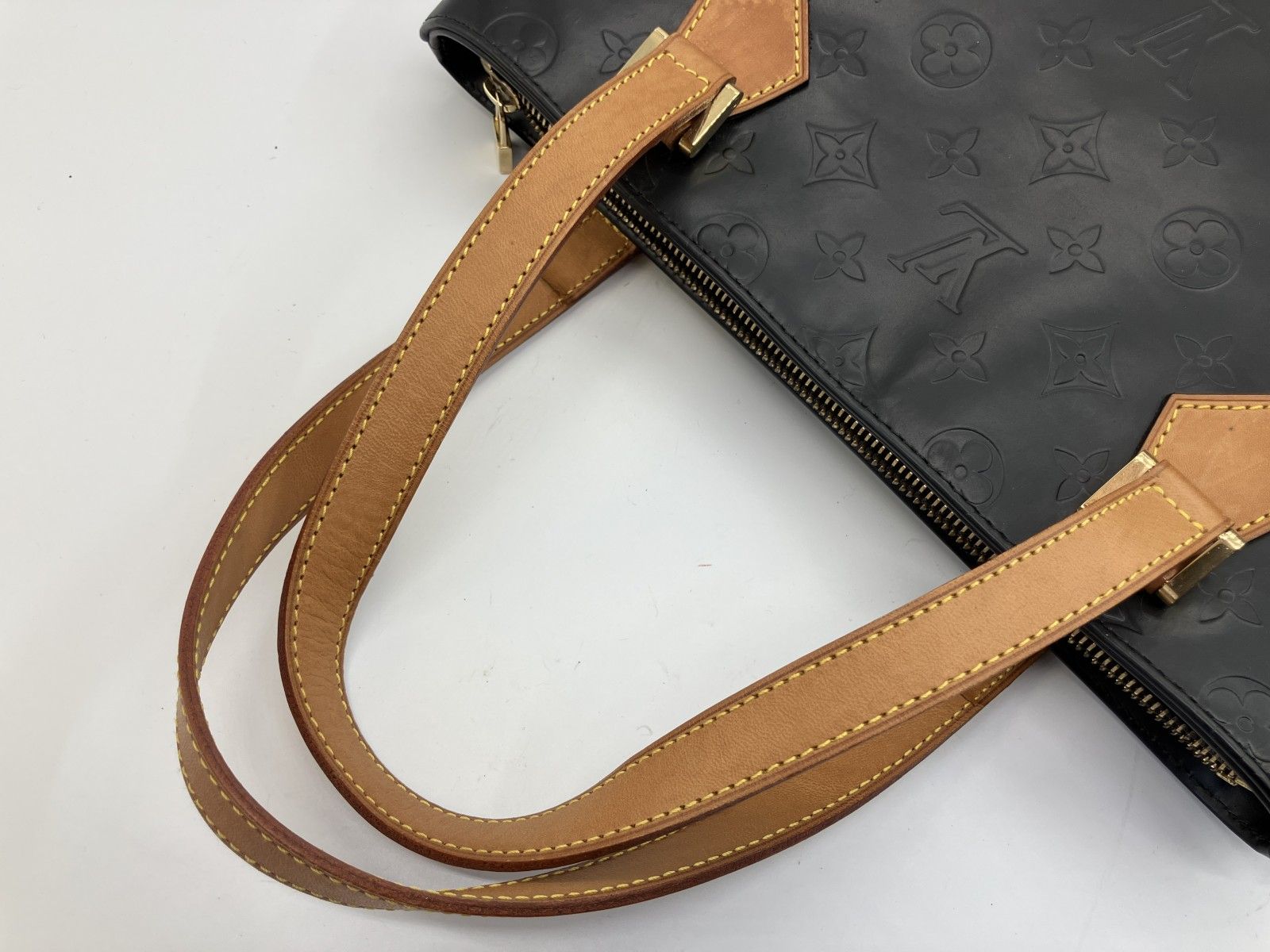 ルイヴィトン ヴェルニ トートバッグ ブラック リカラー品 TH0051 