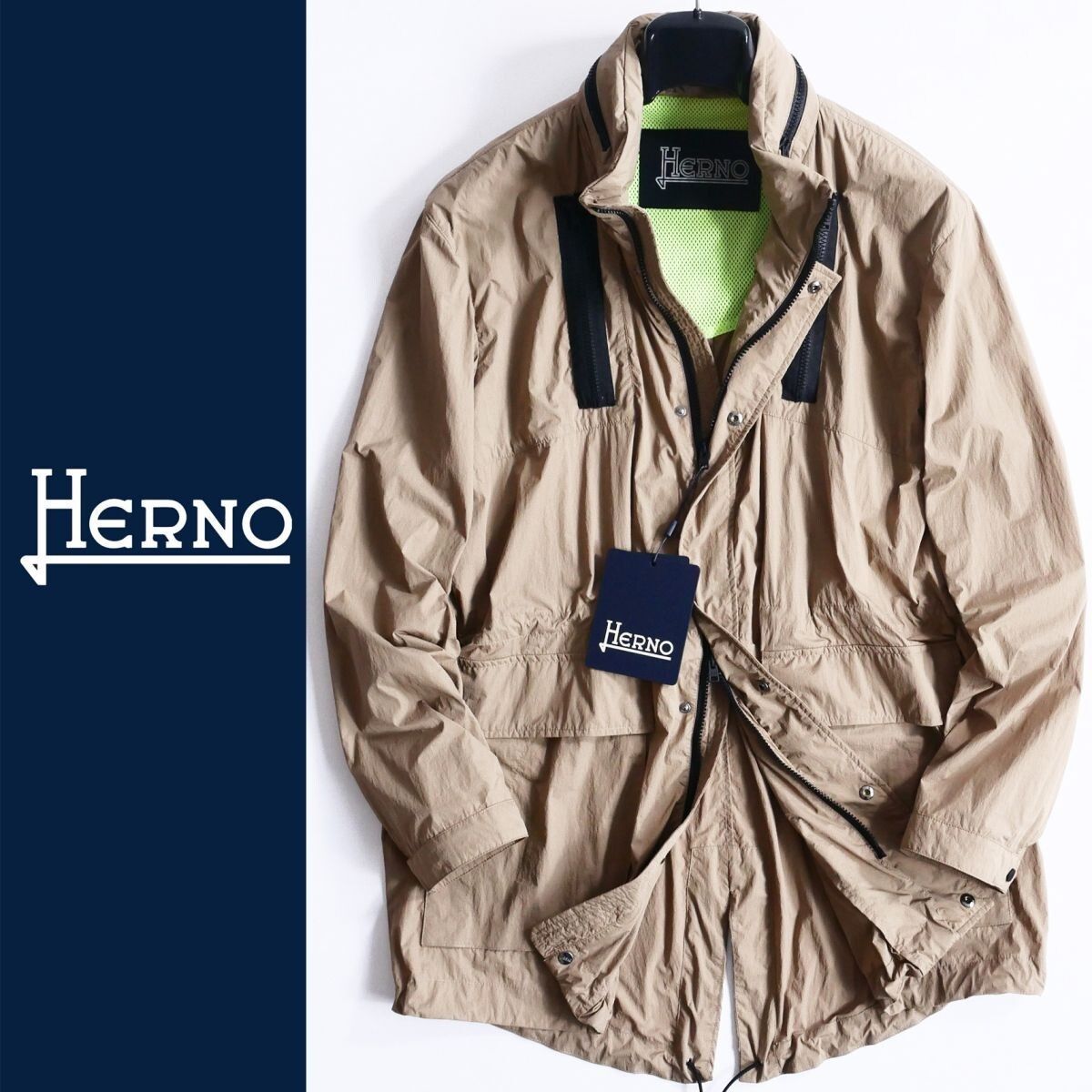 dt524○48○50○選択可○HERNO ヘルノ○軽やかに纏う都会感軽快 
