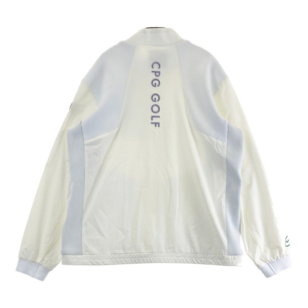 サイズ：4 CPG GOLF シーピージーゴルフ  メッシュ裏地付き 長袖ジャケット  ホワイト系 [240101646698] ゴルフウェア メンズ ストスト サイズ：4 CPG GOLF シーピージーゴルフ メッシュ裏地付き 長袖