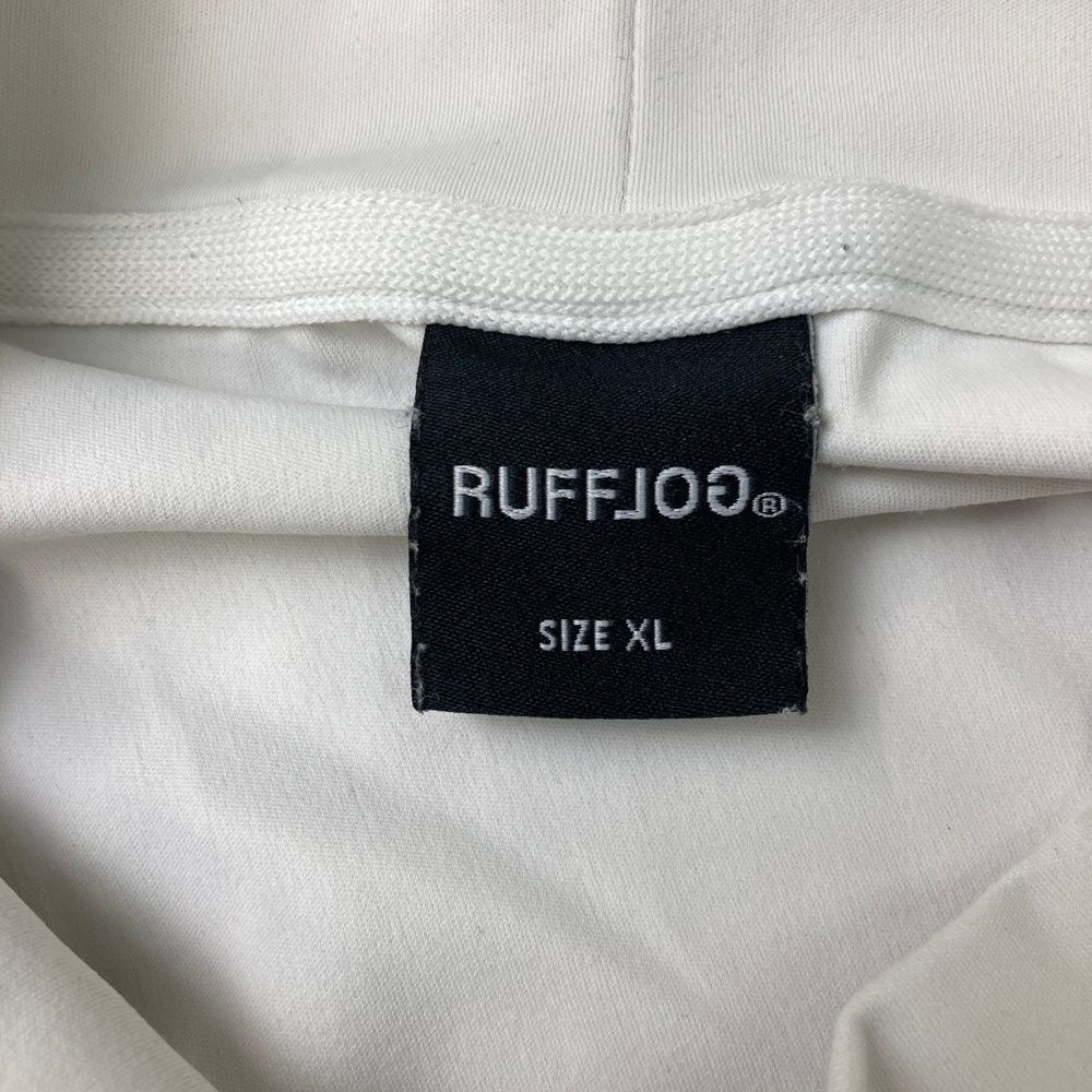 サイズ：XL RUFFLOG ラフロッグ モックネック 長袖Tシャツ ホワイト系