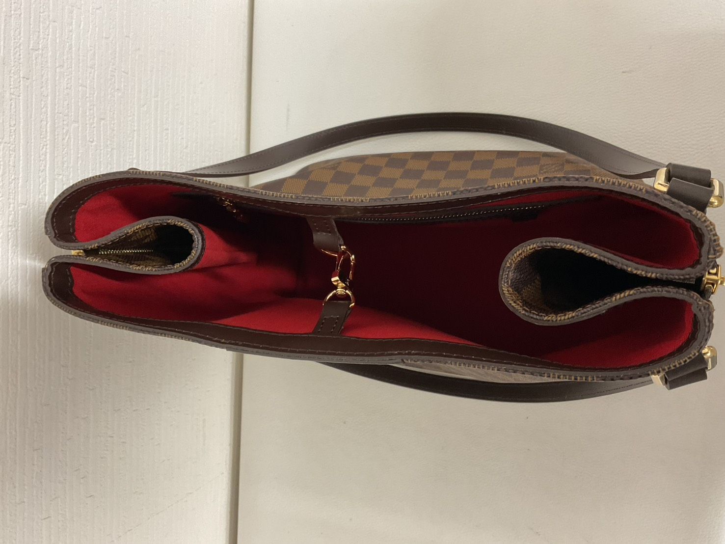 中古美品正規品 LOUIS VUITTON ルイ ヴィトン ダミエ カバ 
