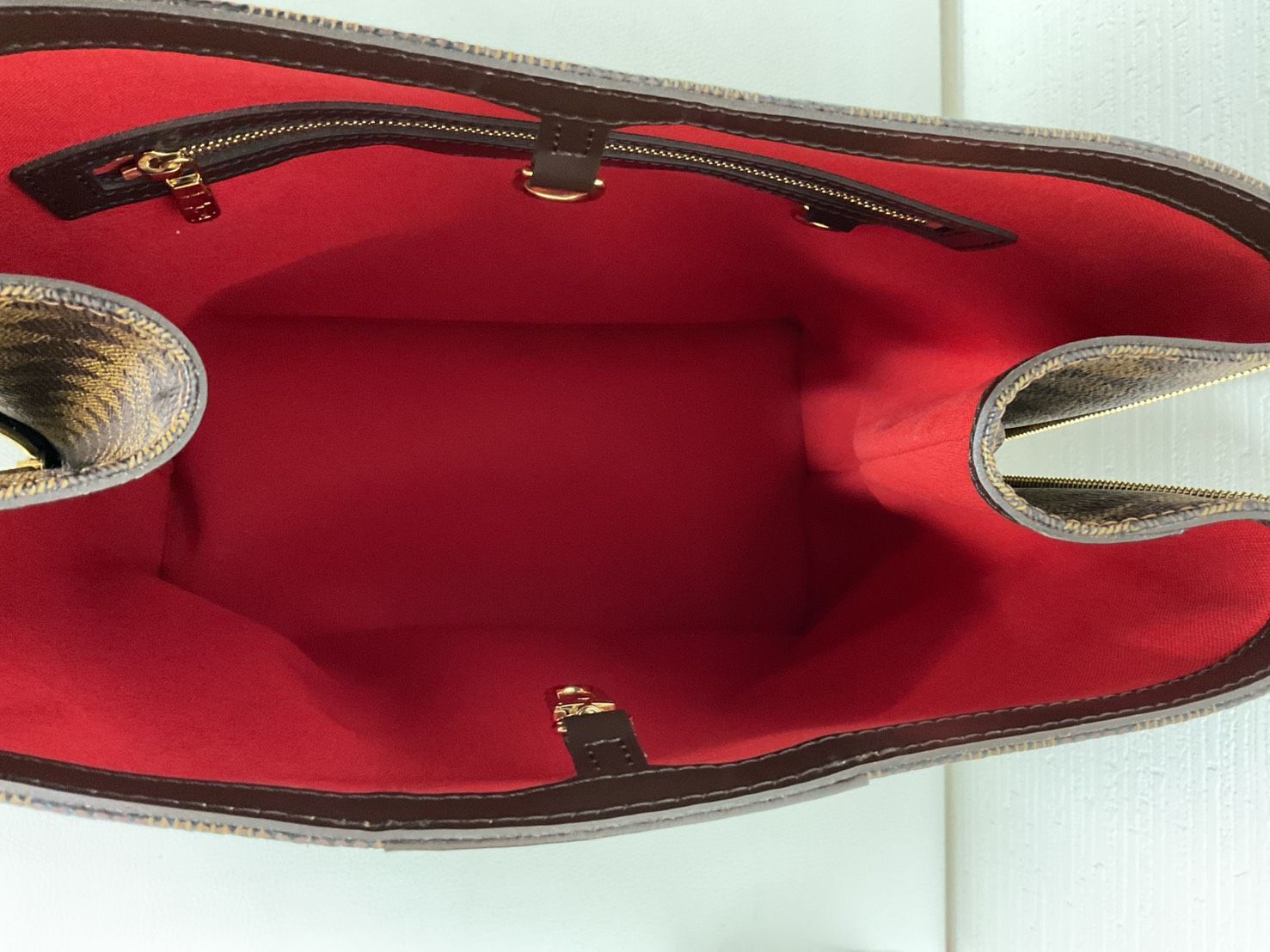 中古美品正規品 LOUIS VUITTON ルイ ヴィトン ダミエ カバ 