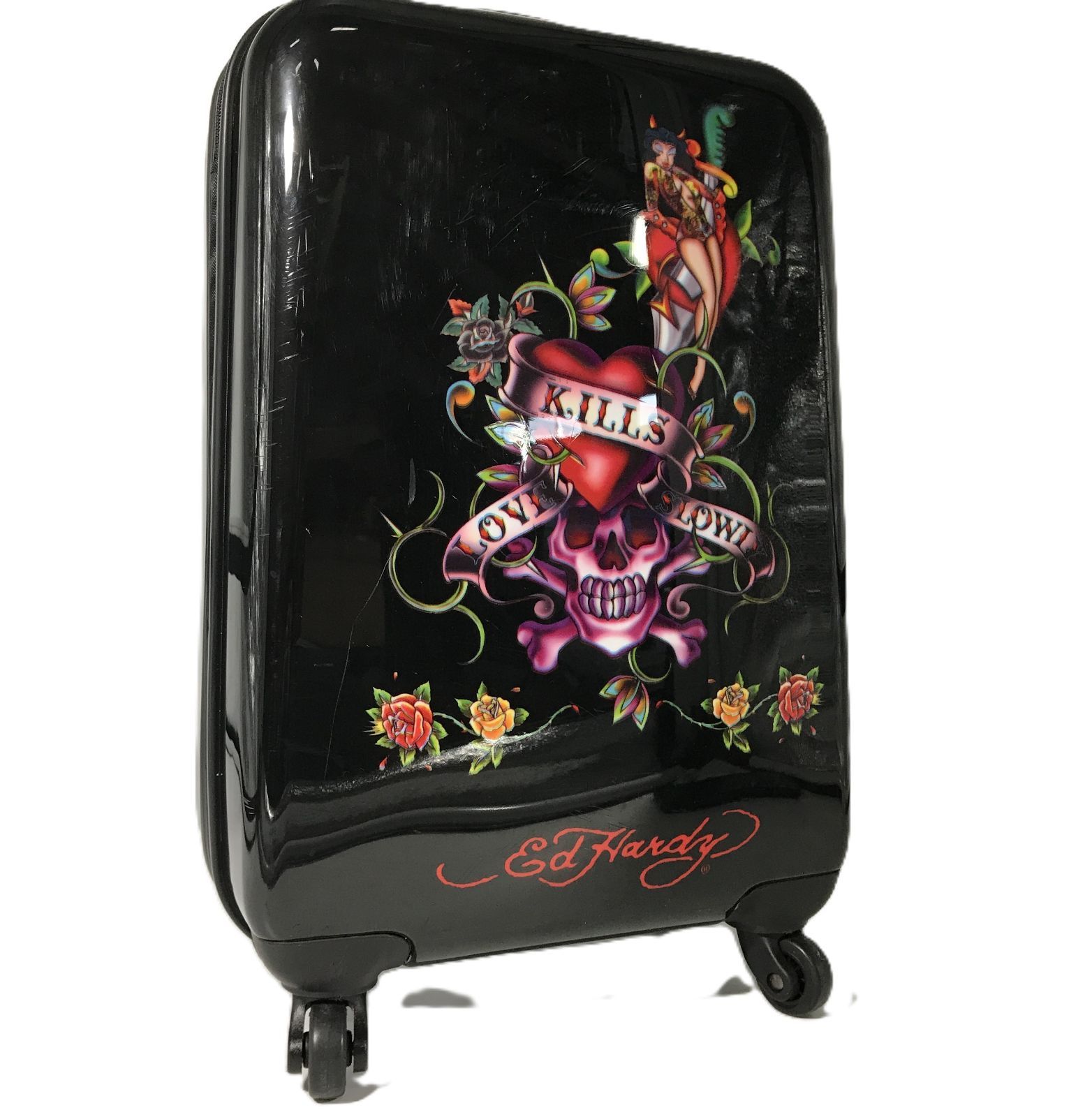 希少✨ Ed Hardy エドハーディー スーツケース キャリーケース カート 