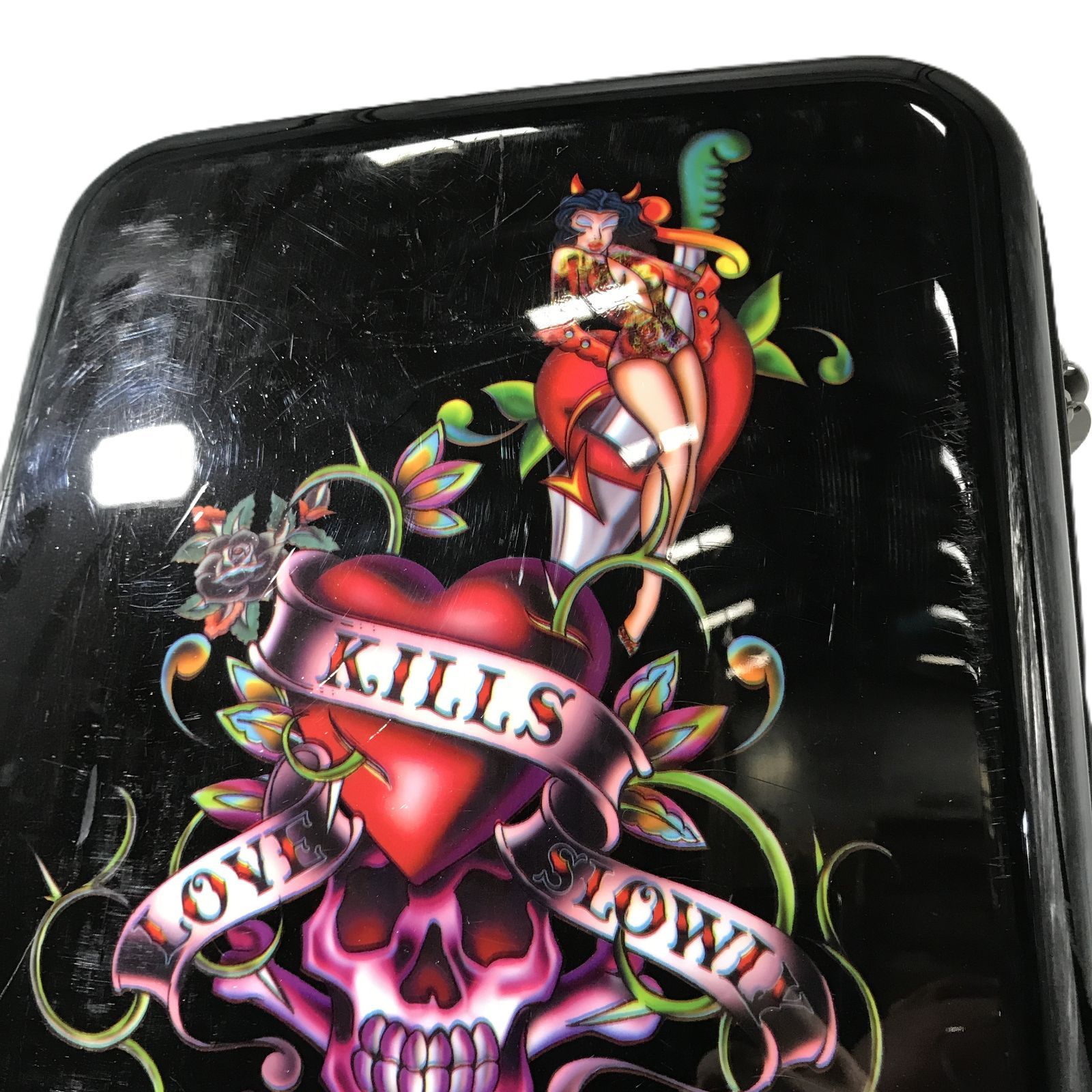 希少✨ Ed Hardy エドハーディー スーツケース キャリーケース カート 