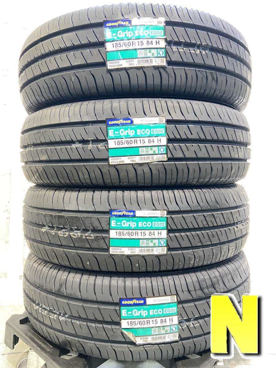 185/60R15 グッドイヤー エフィシェントグリップ エコ EG02 中古タイヤ 