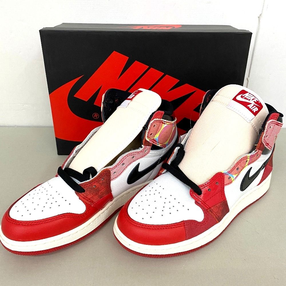 03w25049【タグ/箱付き美品】Spider-Man × Nike GS Air Jordan 1 High 