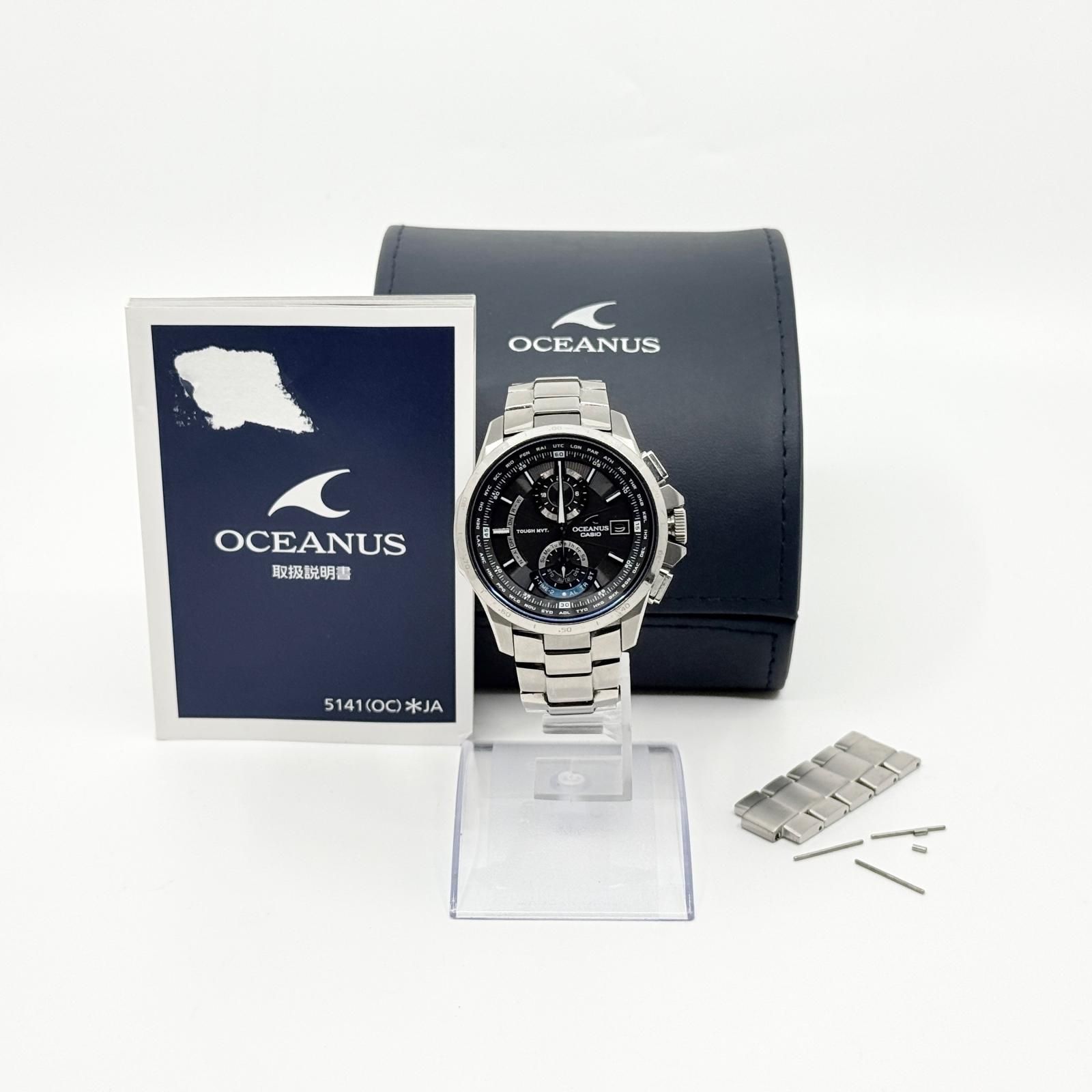 CASIO カシオ OCEANUS オシアナス OCW-T1000 ブラック ソーラー電波 