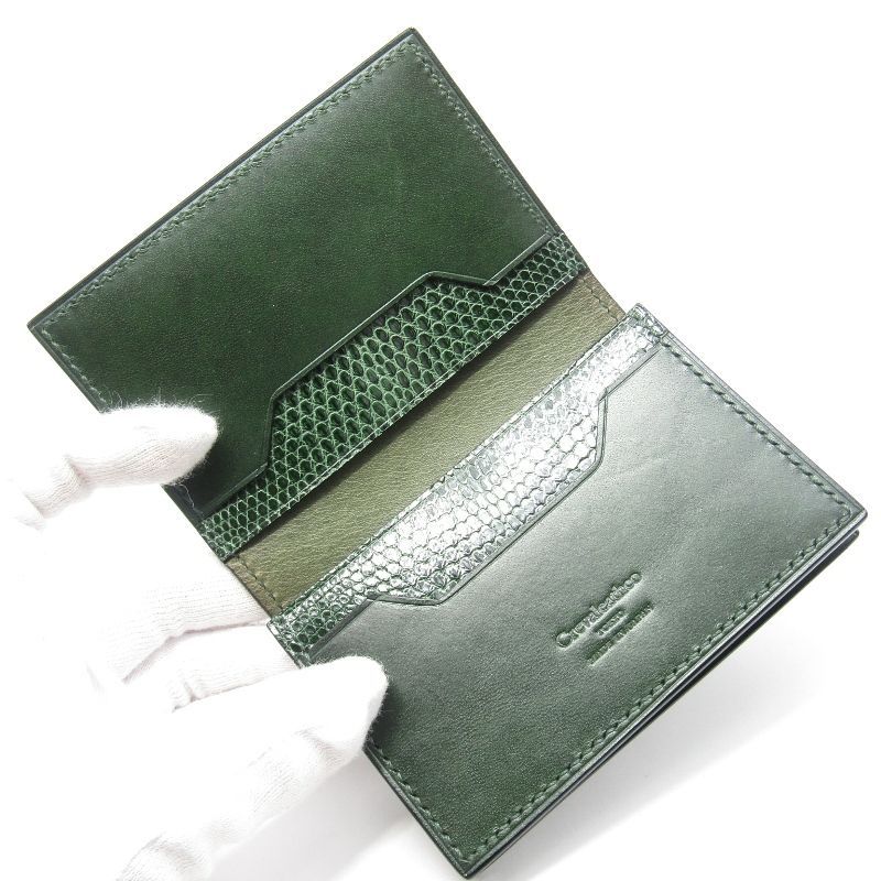 新品，100%新品 未使用 Crevaleathco クレバレスコ 名刺入れ CL-BL-CC