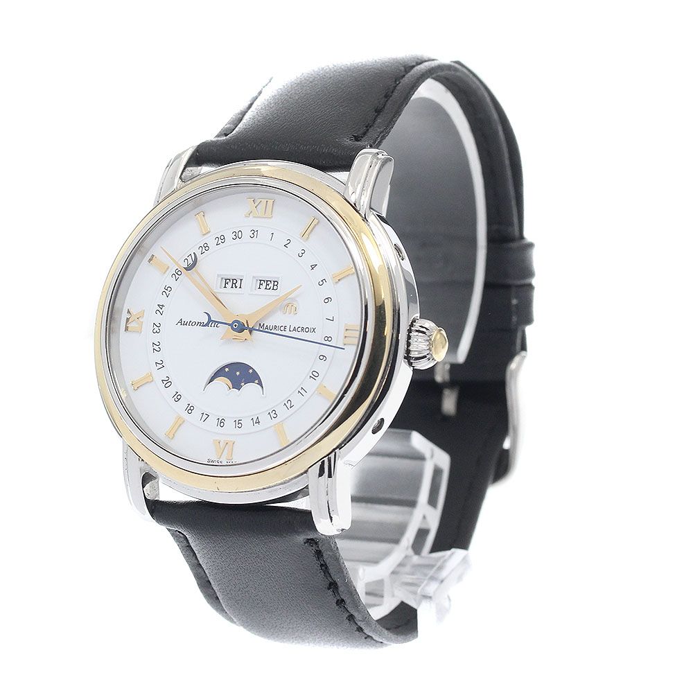 モーリス・ラクロア Maurice Lacroix MP6347-YS101-19F マスターピース YGベゼル トリプルカレンダー 自動巻き メンズ 保証書付き_938338 モーリス・ラクロア Maurice Lacroix MP6347-YS101-19F マスターピース