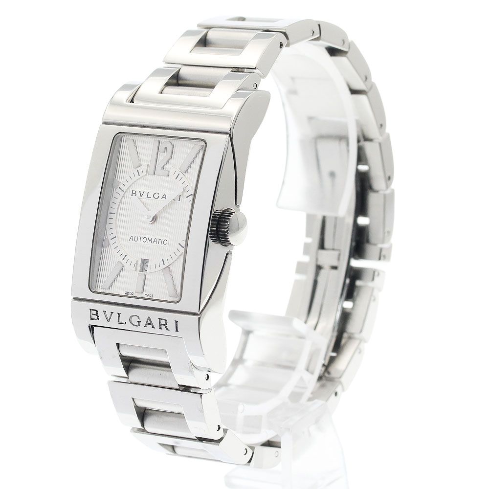  ブルガリ BVLGARI RT45S レッタンゴロ デイト 自動巻き メンズ _942378 大人向け 自動巻き時計 腕時計(アナログ)