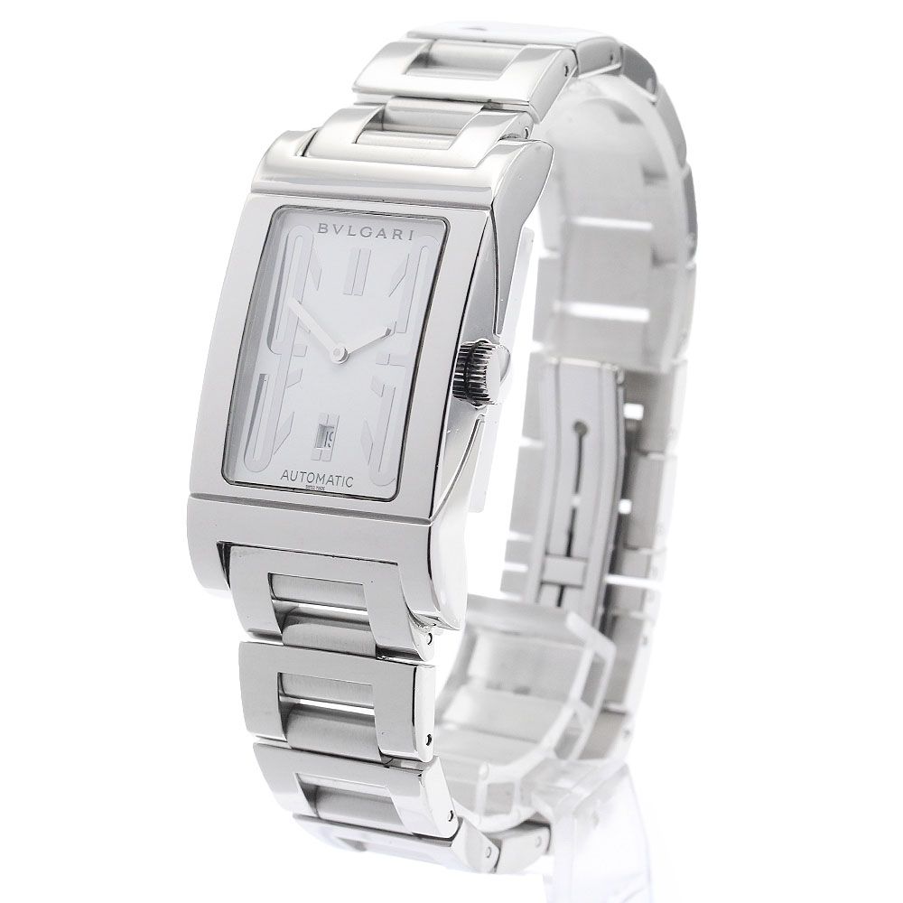  ブルガリ BVLGARI RT45S レッタンゴロ デイト 自動巻き メンズ _944331 高評価 自動巻き時計 腕時計(アナログ)