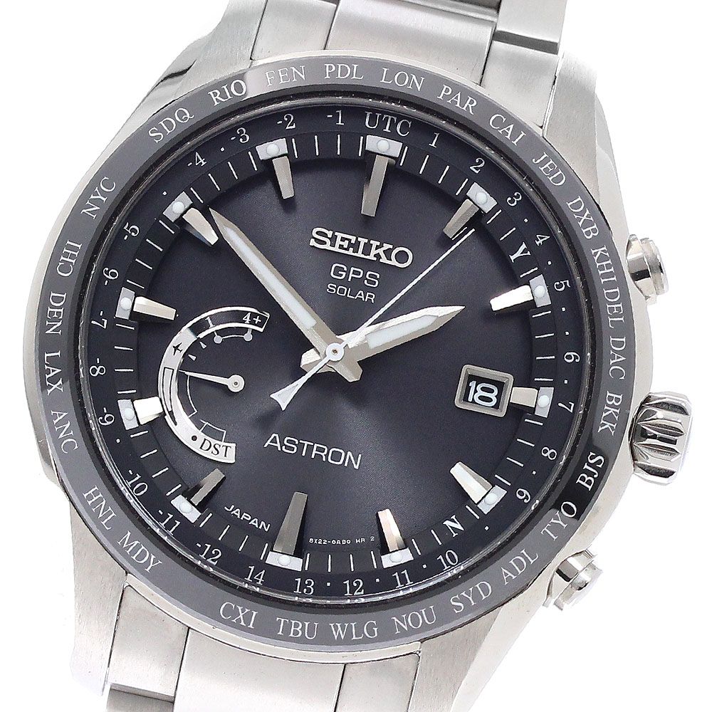 Seiko SEIKO SBXB085/8X22-0AG0-2 Astron Date Solar Radio Wave Mens Good Condition with Warranty_949383