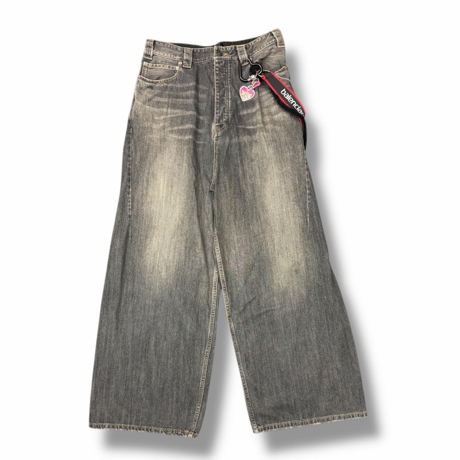 国内正規 BALENCIAGA 25SS Charms Baggy Pants チャームバギーデニム 