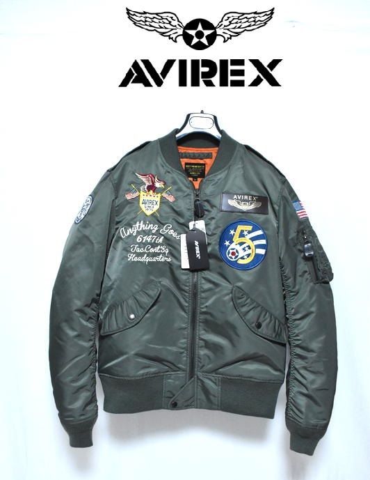 新品 AVIREX 限定 L-2B 5th AIR FORCE フライトジャケット XL 6172116