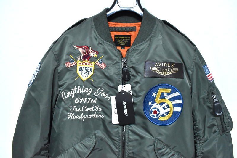 新品 AVIREX 限定 L-2B 5th AIR FORCE フライトジャケット XL 6172116