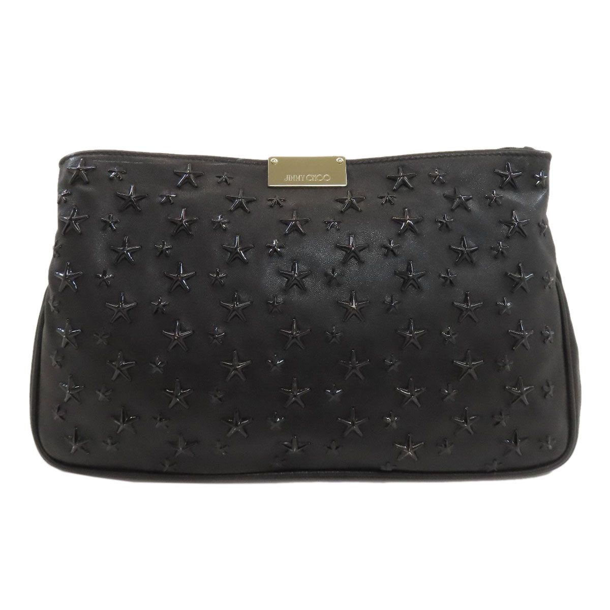 Jimmy Choo ジミーチュウ スターモチーフ クラッチバッグ ラムスキン