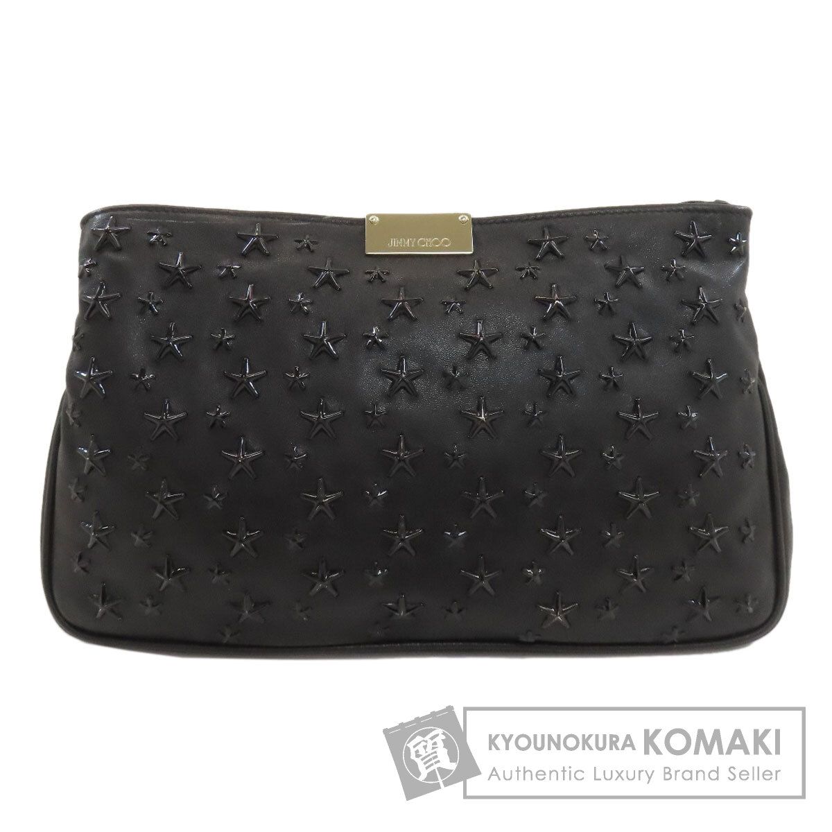 Jimmy Choo ジミーチュウ スターモチーフ クラッチバッグ ラムスキン