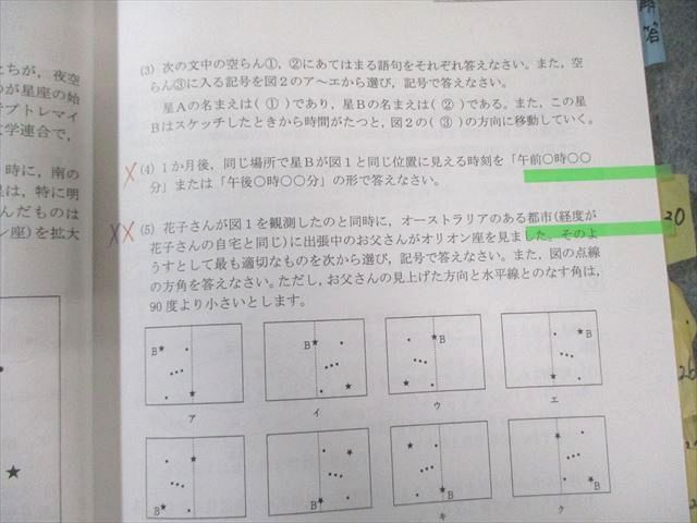 希学園 小5 オリジナルテキスト 最高レベル演習 理科 第1分冊～第4分冊