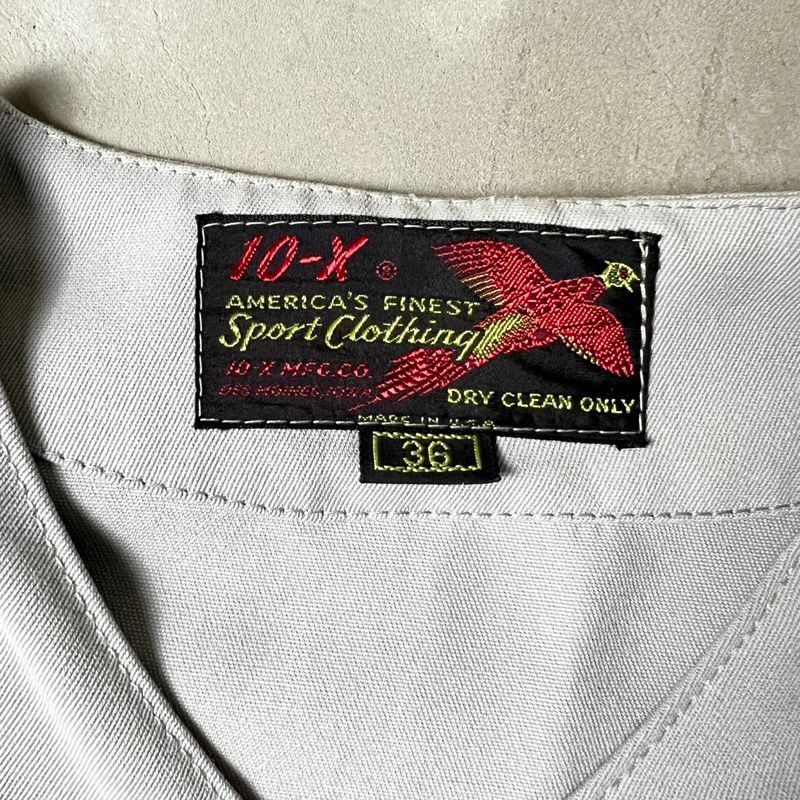 60s 70s USA製 10x ノーカラー ハンティング ジャケット 36 / 60年代