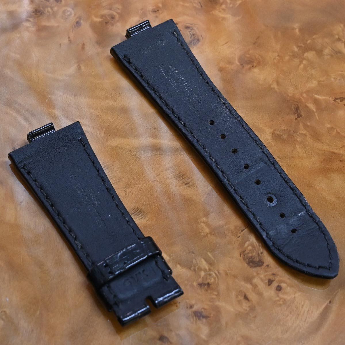 メンズ VACHERON CONSTANTIN ベルト クロコダイル レザー ブラック